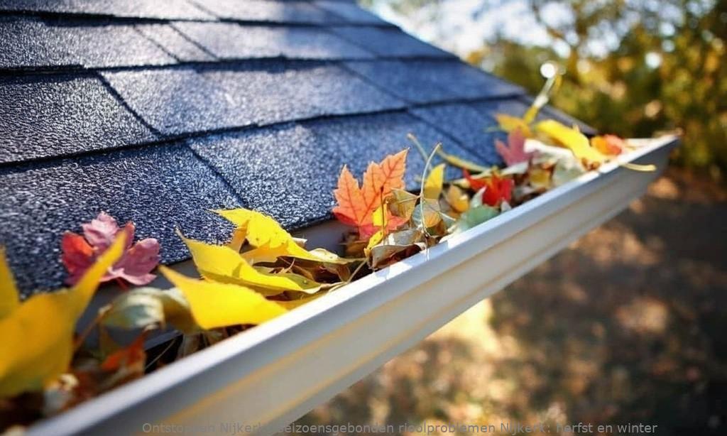Seizoensgebonden rioolproblemen Nijkerk: herfst en winter