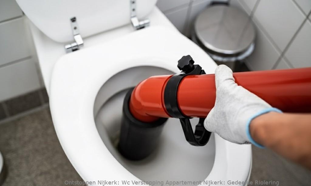 Wc verstopping appartement Nijkerk: gedeelde riolering
